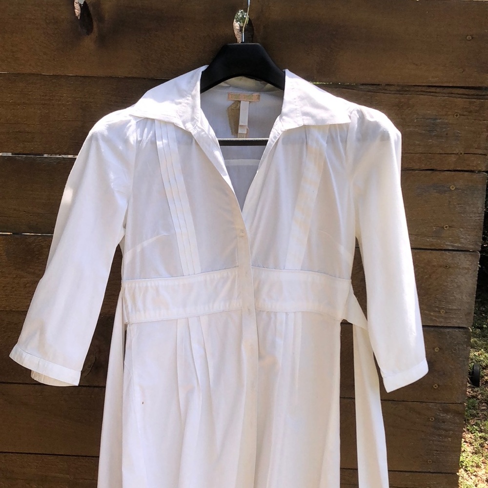 Pretty button down blouse with tie waist